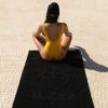 Black Oversized Beach Towel 90x160 cm - Image 2