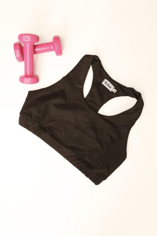 Black Compression sports Bra