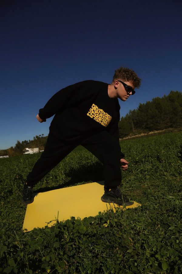 Bubbly Black Unisex Sweatshirt - Image 2