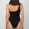 One Shoulder Black Swimsuit - Image 3