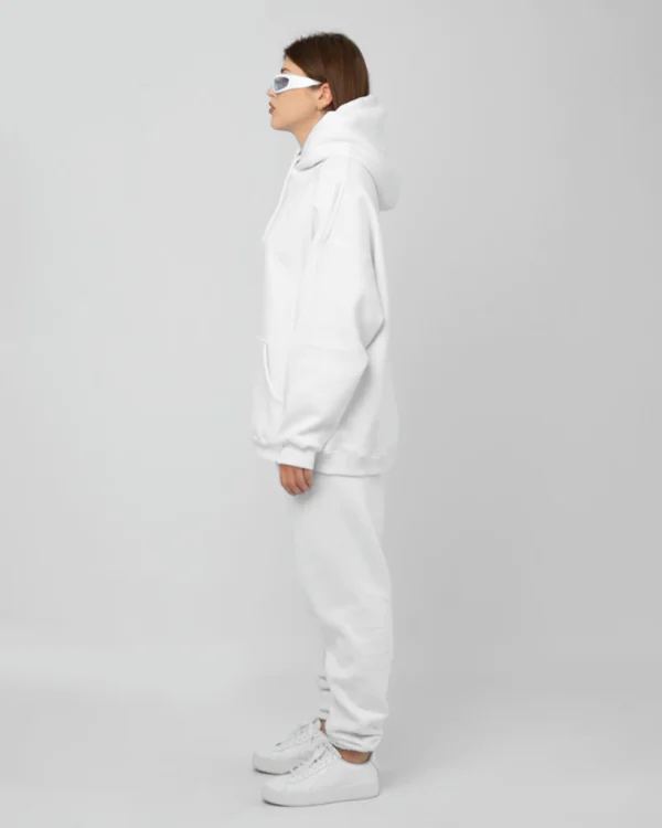 White Unisex Oversized Hoodie - Image 5