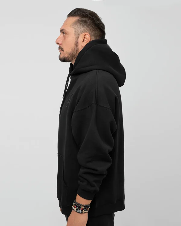 Black Unisex Oversized Hoodie - Image 2