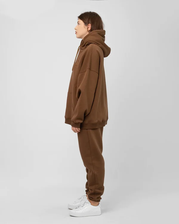 Brown Unisex Oversized Hoodie - Image 6