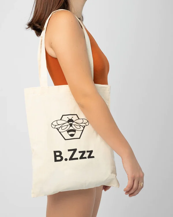 Canvas Tote Bag With Printed Logo - Image 3