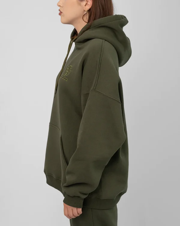 Green Unisex Oversized Hoodie - Image 3