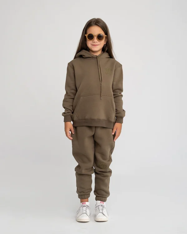 Kids Tracksuit Set Army Green