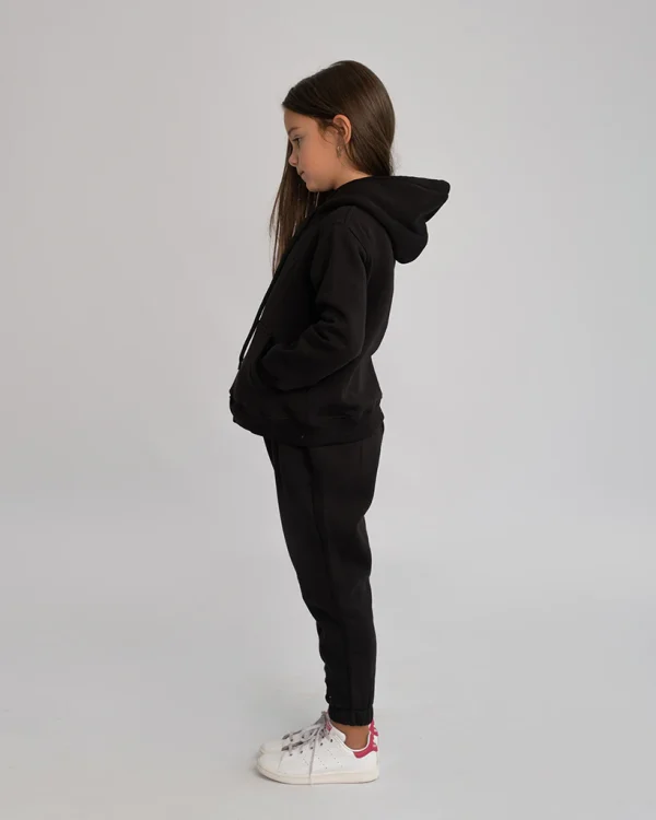 Kids Tracksuit Set Black - Image 2