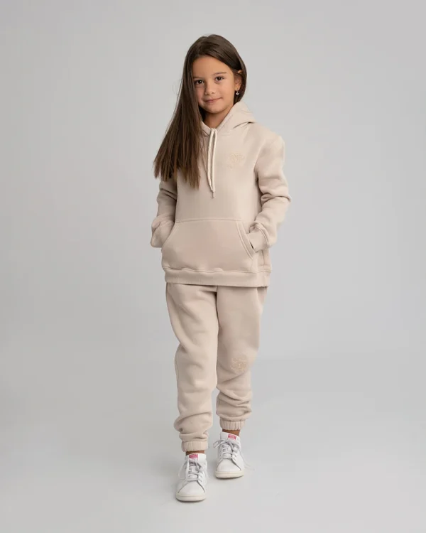Kids Tracksuit Set Nude - Image 3