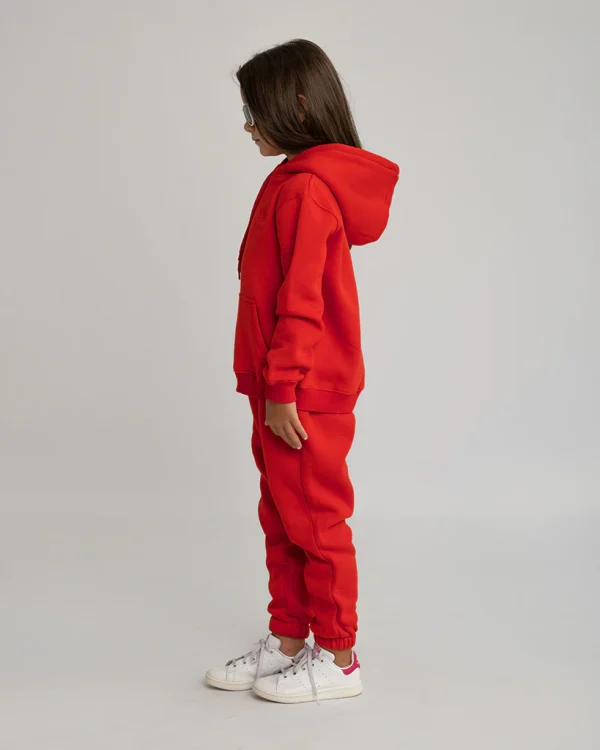Kids Tracksuit Set Red - Image 2