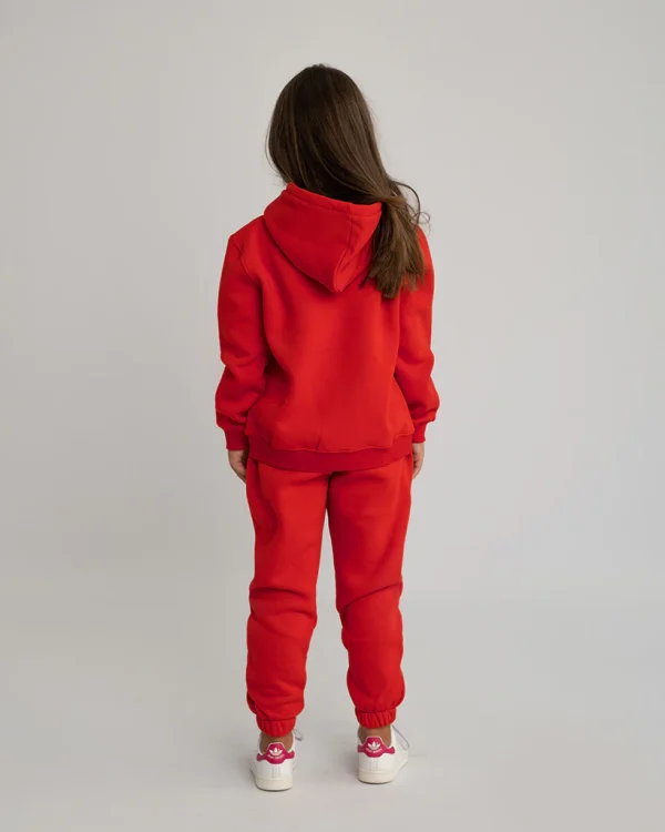 Kids Tracksuit Set Red - Image 3