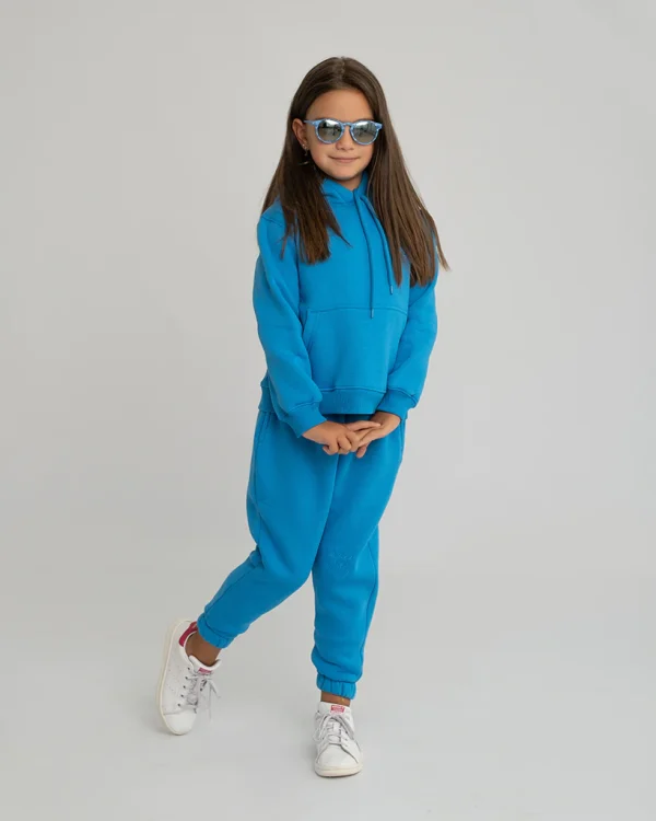 Kids Tracksuit Set Sky Blue - Image 4