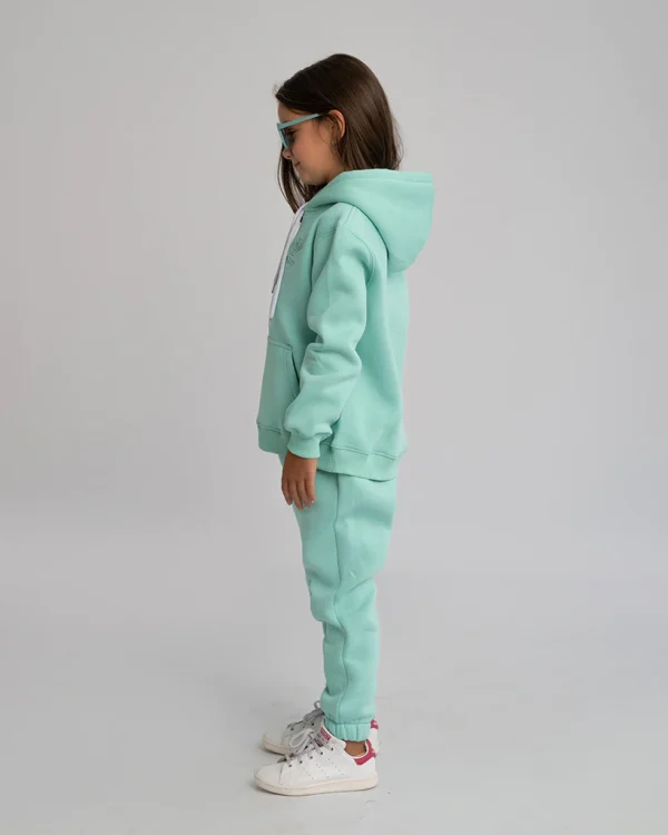 Kids Tracksuit Set Torquoise - Image 2