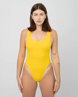 One - Piece Yellow Swimsuit