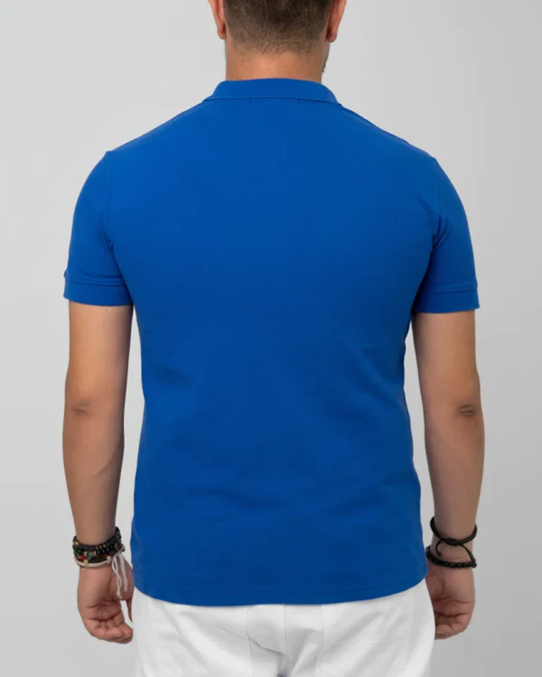 Polo T-Shirt Sax Blue - Image 3