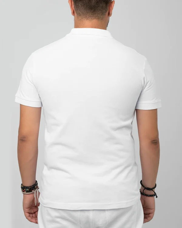 Polo T-Shirt White - Image 3