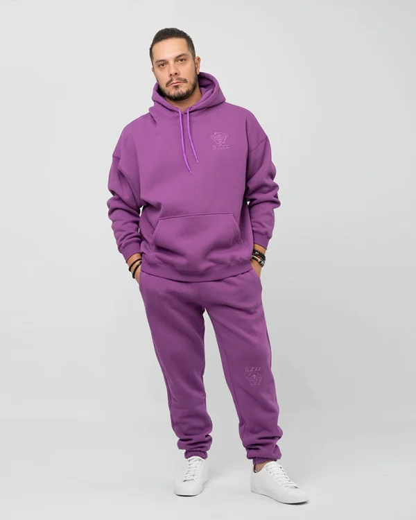 Purple Unisex Oversized Hoodie - Image 8