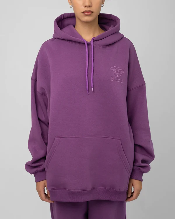 Purple Unisex Oversized Hoodie