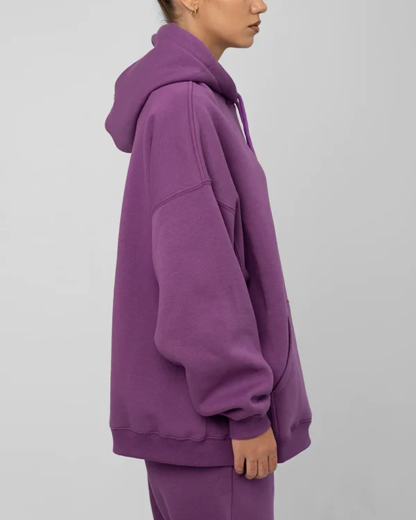 Purple Unisex Oversized Hoodie - Image 4