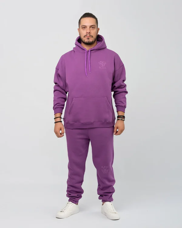 Purple Unisex Oversized Hoodie - Image 2