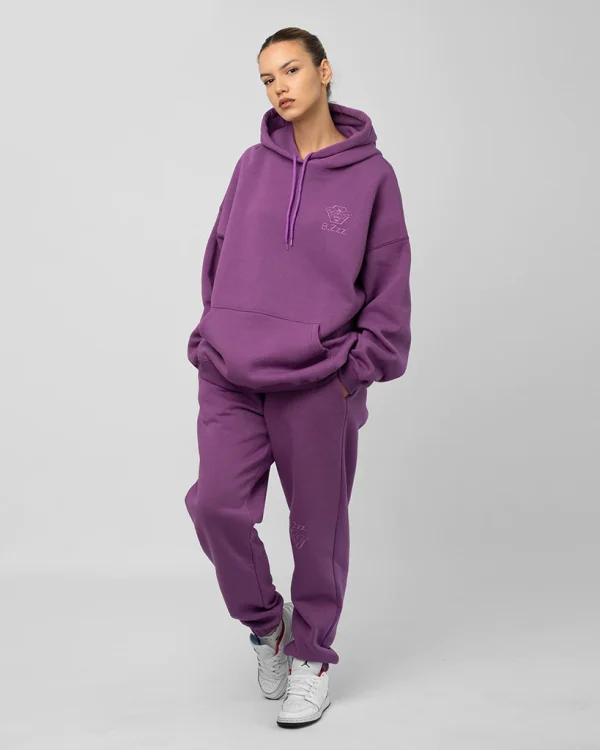 Purple Unisex Oversized Hoodie - Image 6
