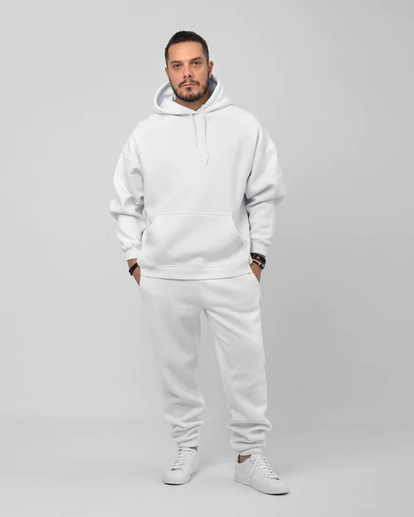 White Unisex Pants - Image 2