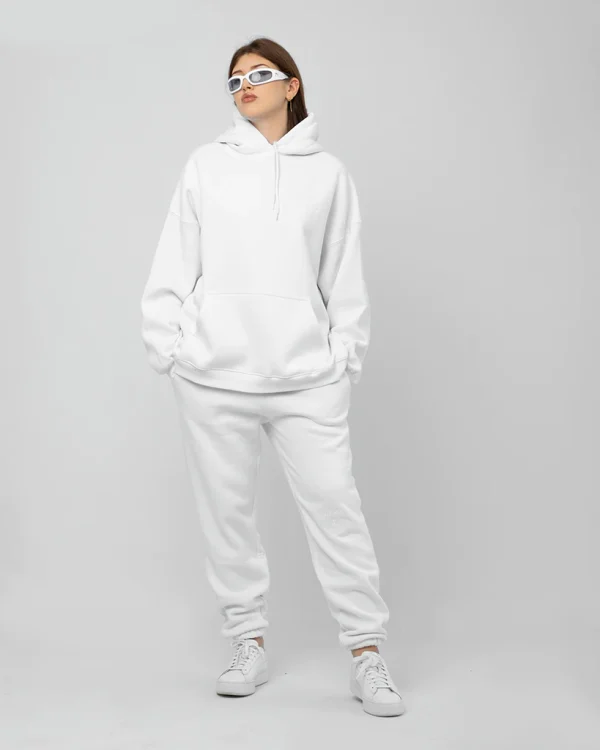 White Unisex Pants - Image 3