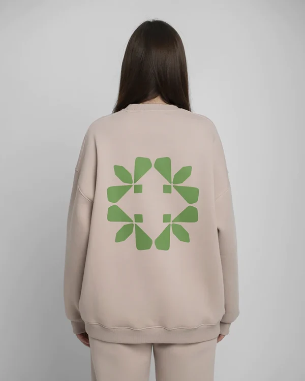 Neo Beige Unisex Sweatshirt - Image 4