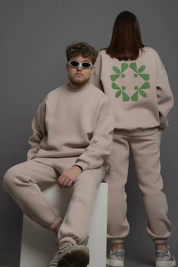 Neo Beige Unisex Sweatshirt - Image 7