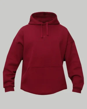 CORE HOODIE IN BORDO