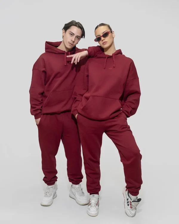 CORE HOODIE IN BORDO - Image 2