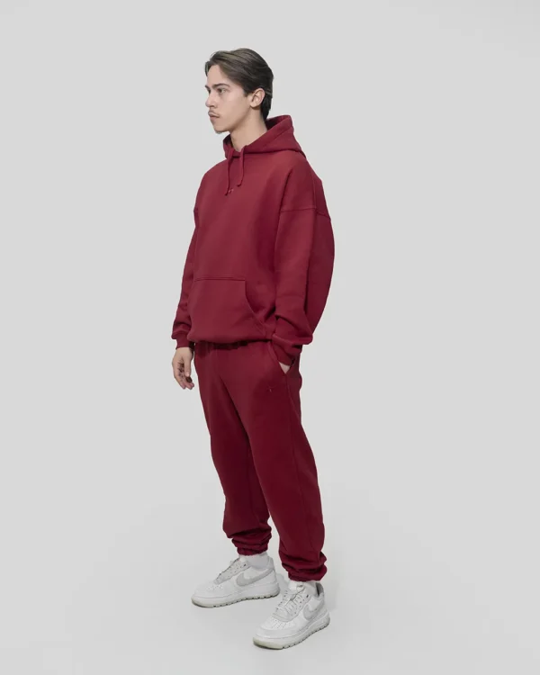 CORE HOODIE IN BORDO - Image 5
