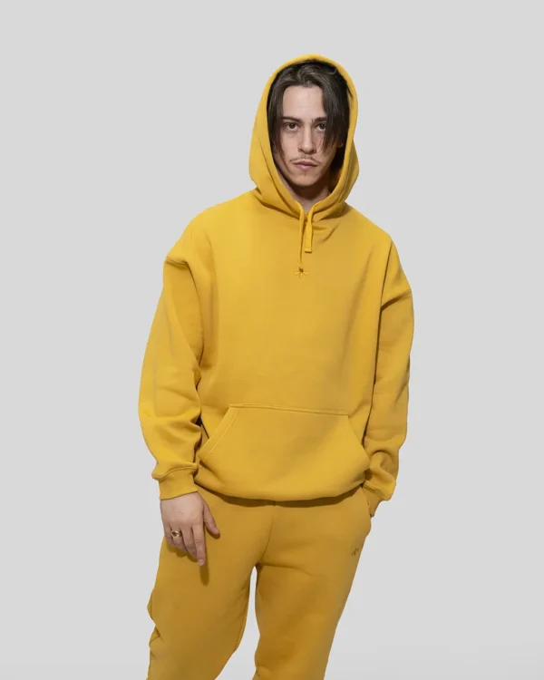 CORE HOODIE IN MUSTARD - Image 4