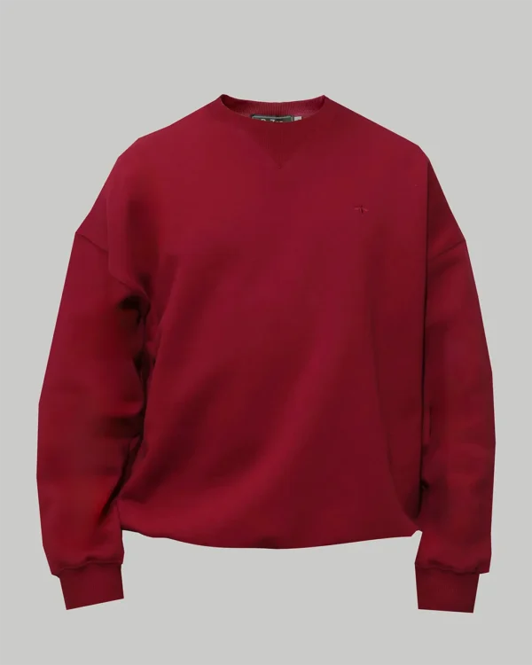 CORE SWEATSHIRT IN BORDO
