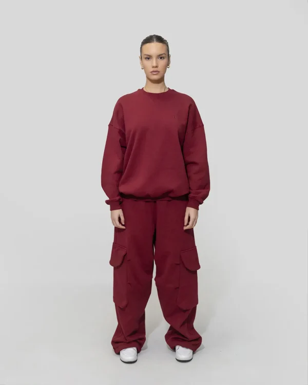 CORE SWEATSHIRT IN BORDO - Image 4