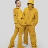 CORE ZIPPING HOODIE IN MUSTARD - Image 2