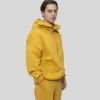 CORE ZIPPING HOODIE IN MUSTARD - Image 4