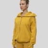CORE ZIPPING HOODIE IN MUSTARD - Image 5