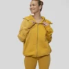 CORE ZIPPING HOODIE IN MUSTARD - Image 6
