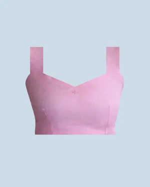 LINEN ROOTS CROP IN BABY PINK