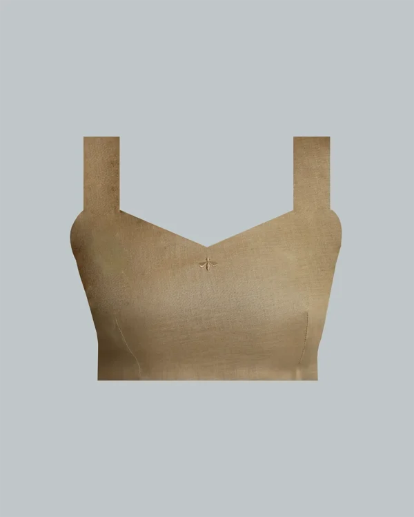 LINEN ROOTS CROP IN BEIGE