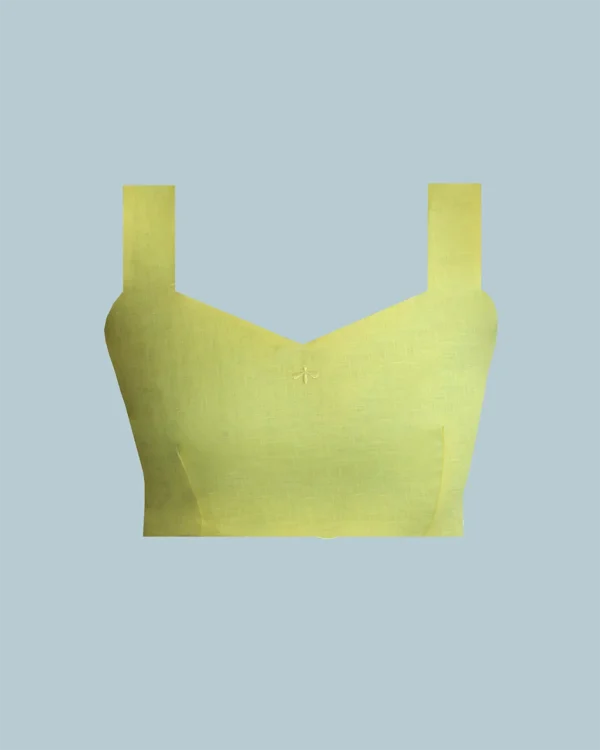 LINEN ROOTS CROP IN YELLOW