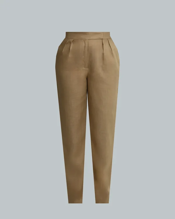 LINEN ROOTS PANTS IN BEIGE