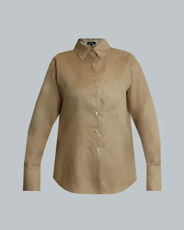 LINEN ROOTS SHIRT IN BEIGE
