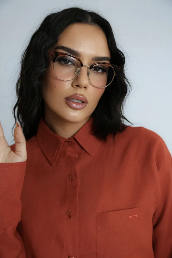 LINEN ROOTS SHIRT IN CINNAMON - Image 3