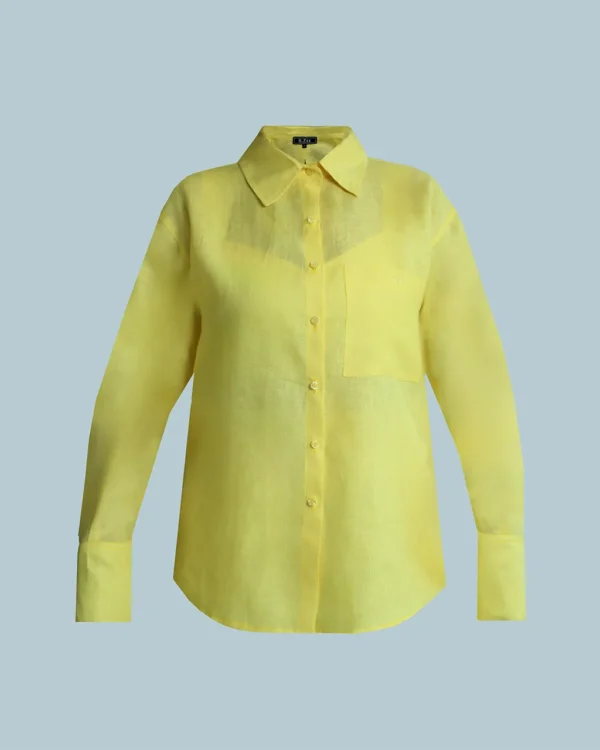 LINEN ROOTS SHIRT IN YELLOW