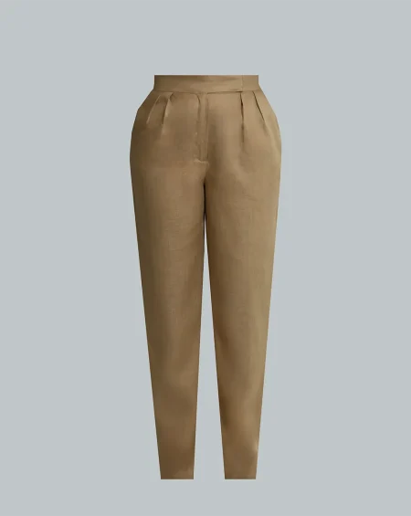 LINEN ROOTS PANTS IN BEIGE LINEN ROOTS PANTS IN BEIGE